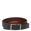 Alec Reversible Belt Black/Whiskey