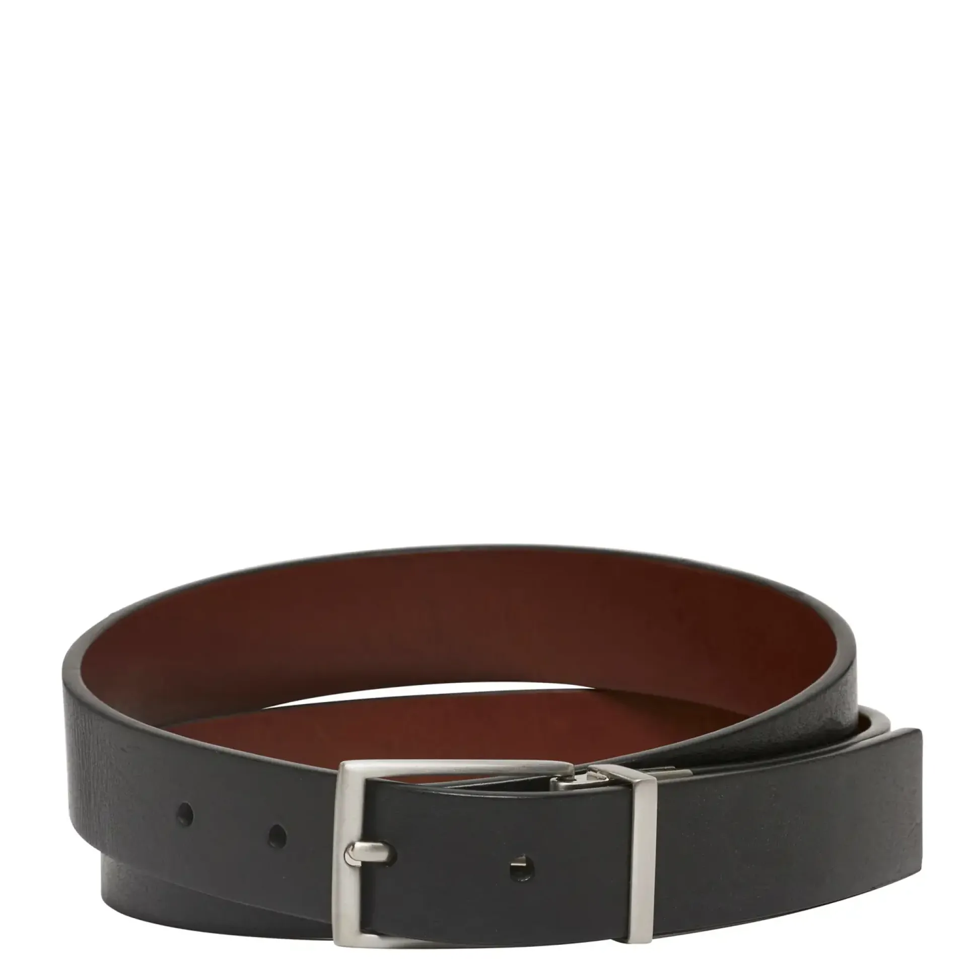 Alec Reversible Belt Black/Whiskey