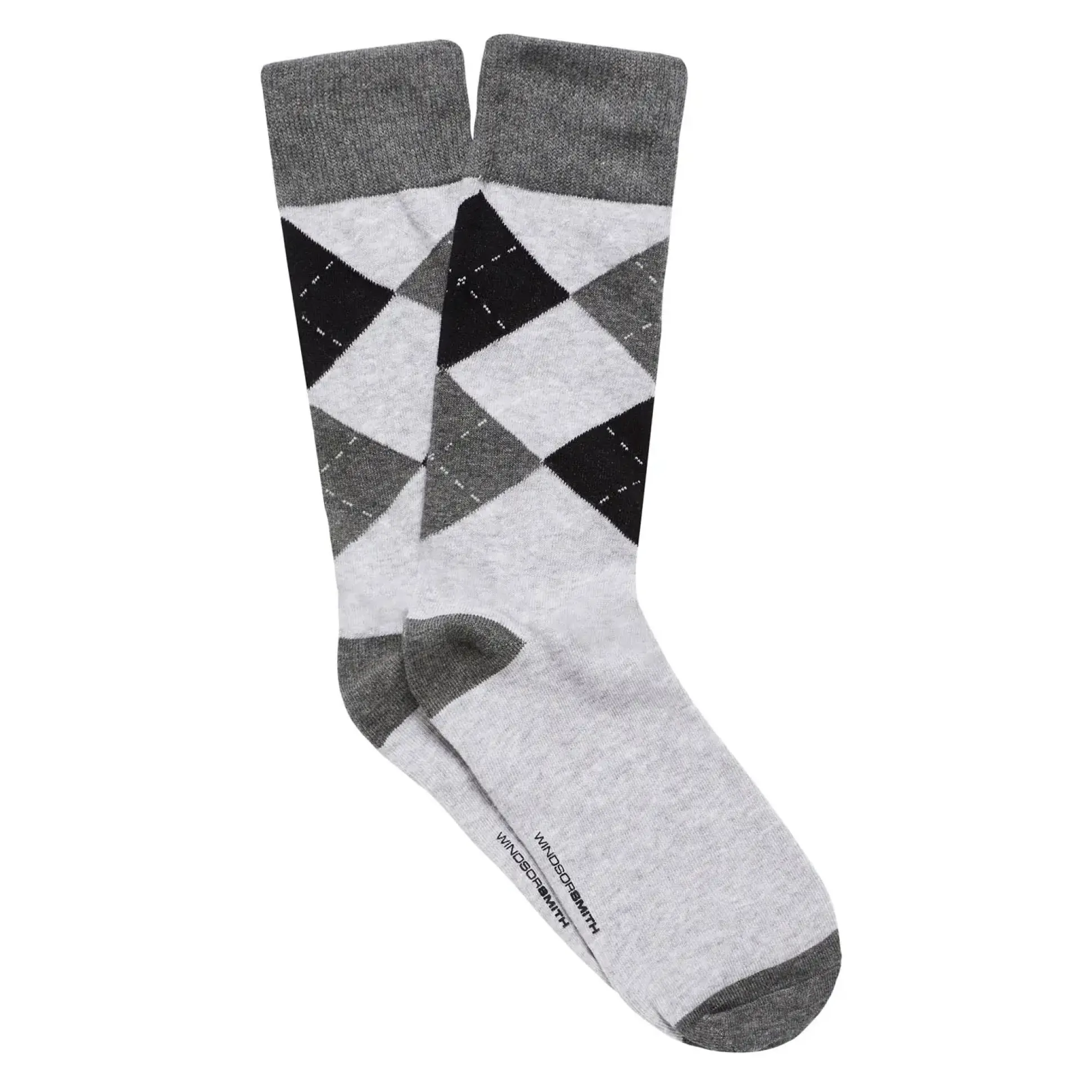 Argyle Men'S Dress Sock Grey Marle