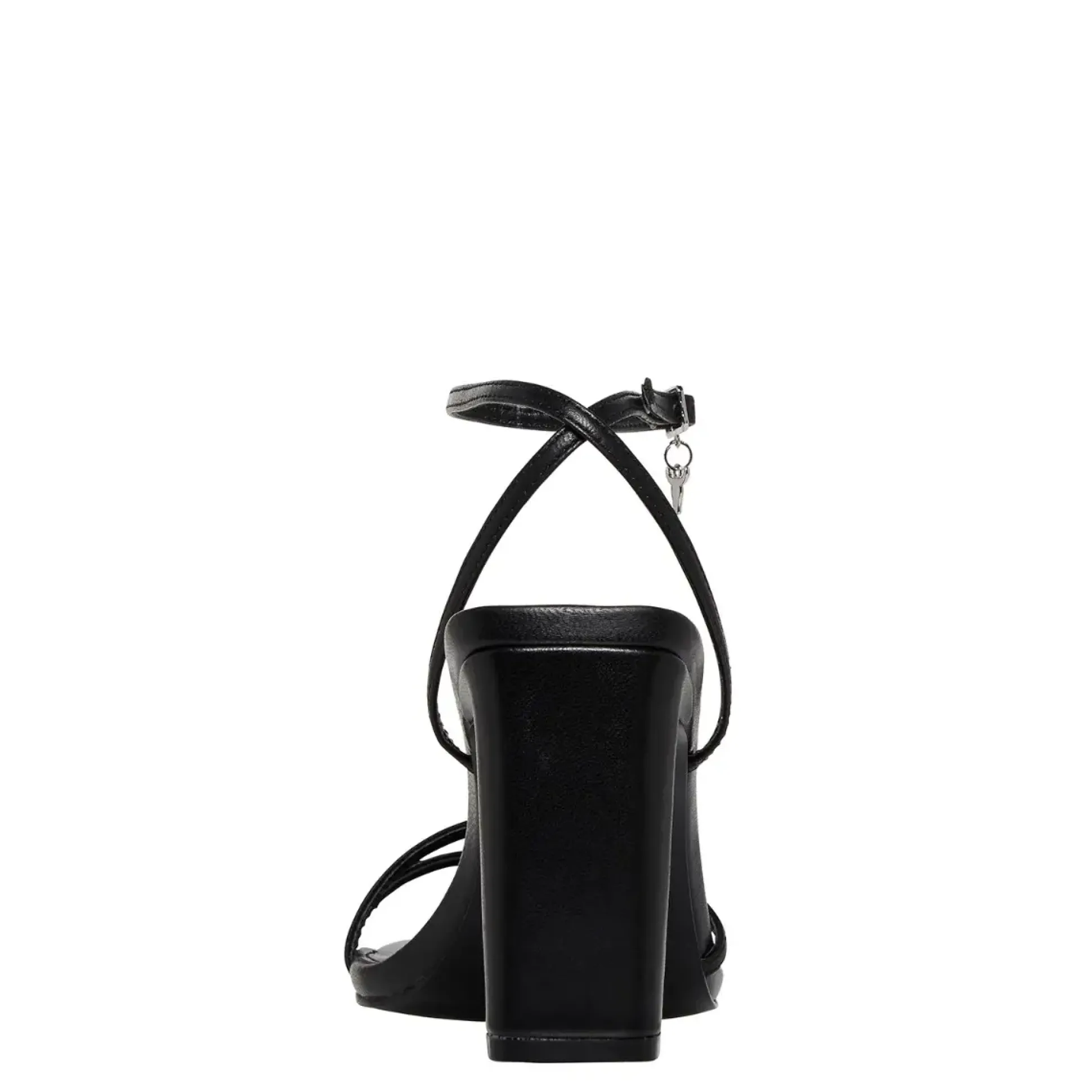 Callie Black Leather Heel