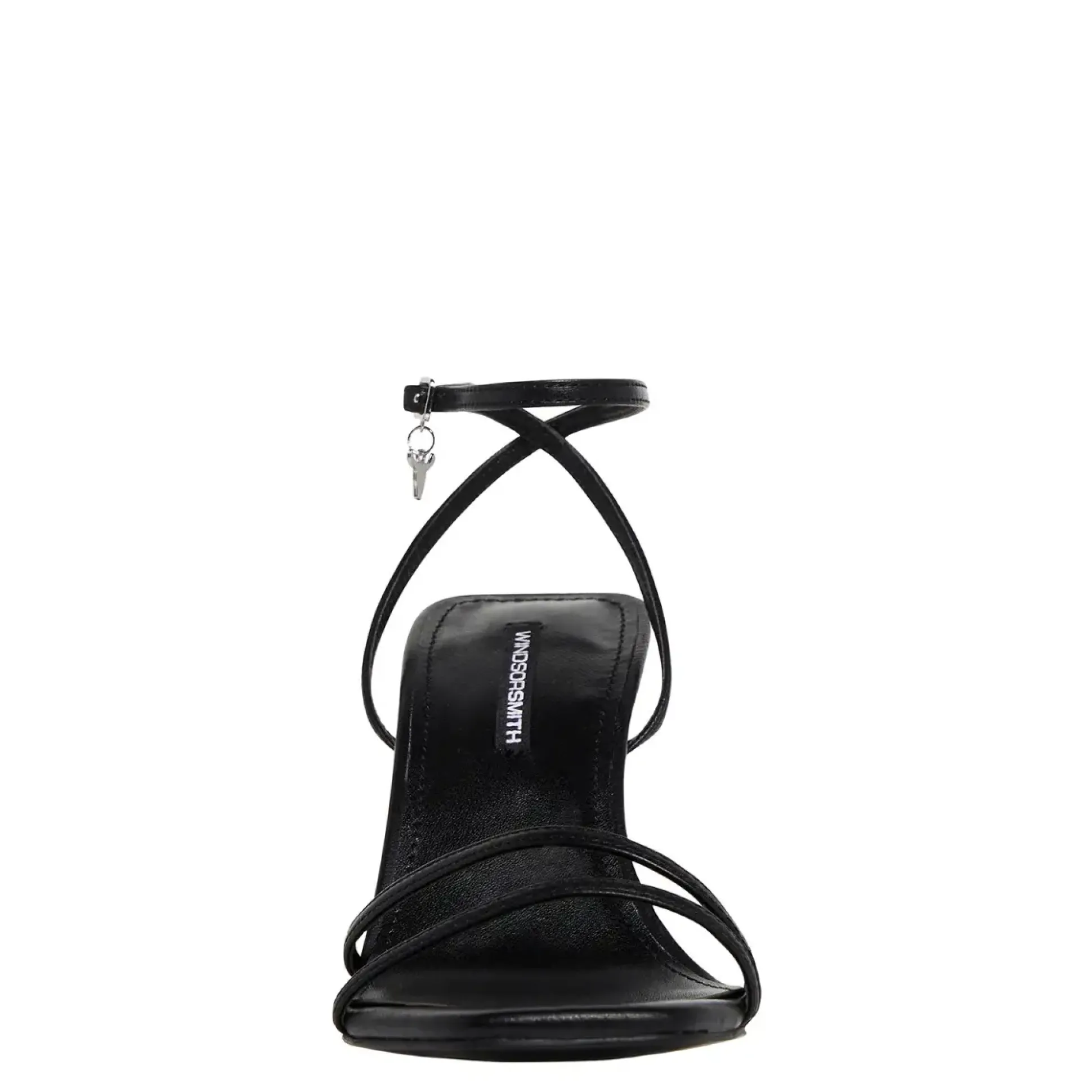 Callie Black Leather Heel