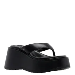 Cliche Black Leather Sandal