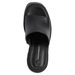 Fantasize Black Leather Heel