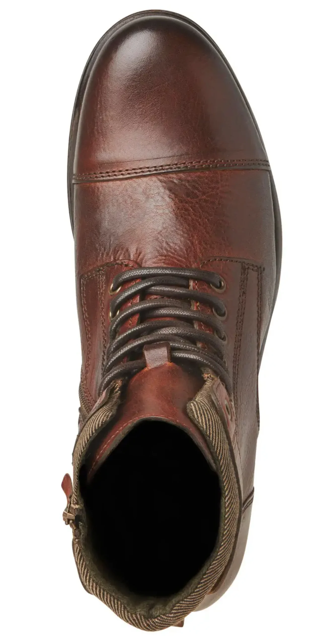 Feverr Cognac Leather Boots