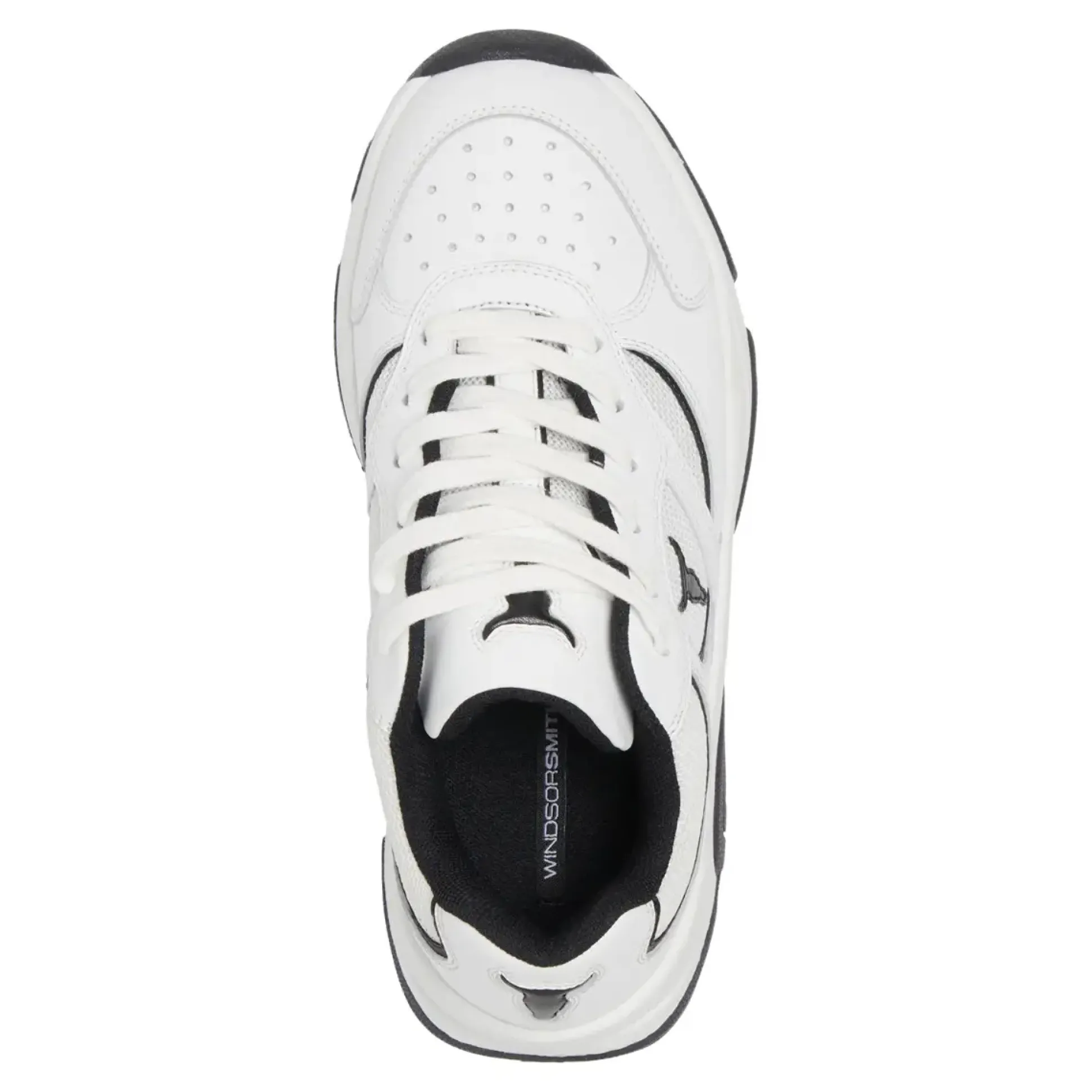 Ghosted White Leather / Black