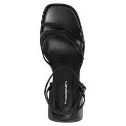 Heaven Black Leather Heel