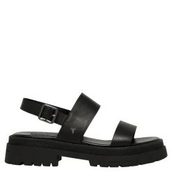 Loyalty Black Leather Sandal