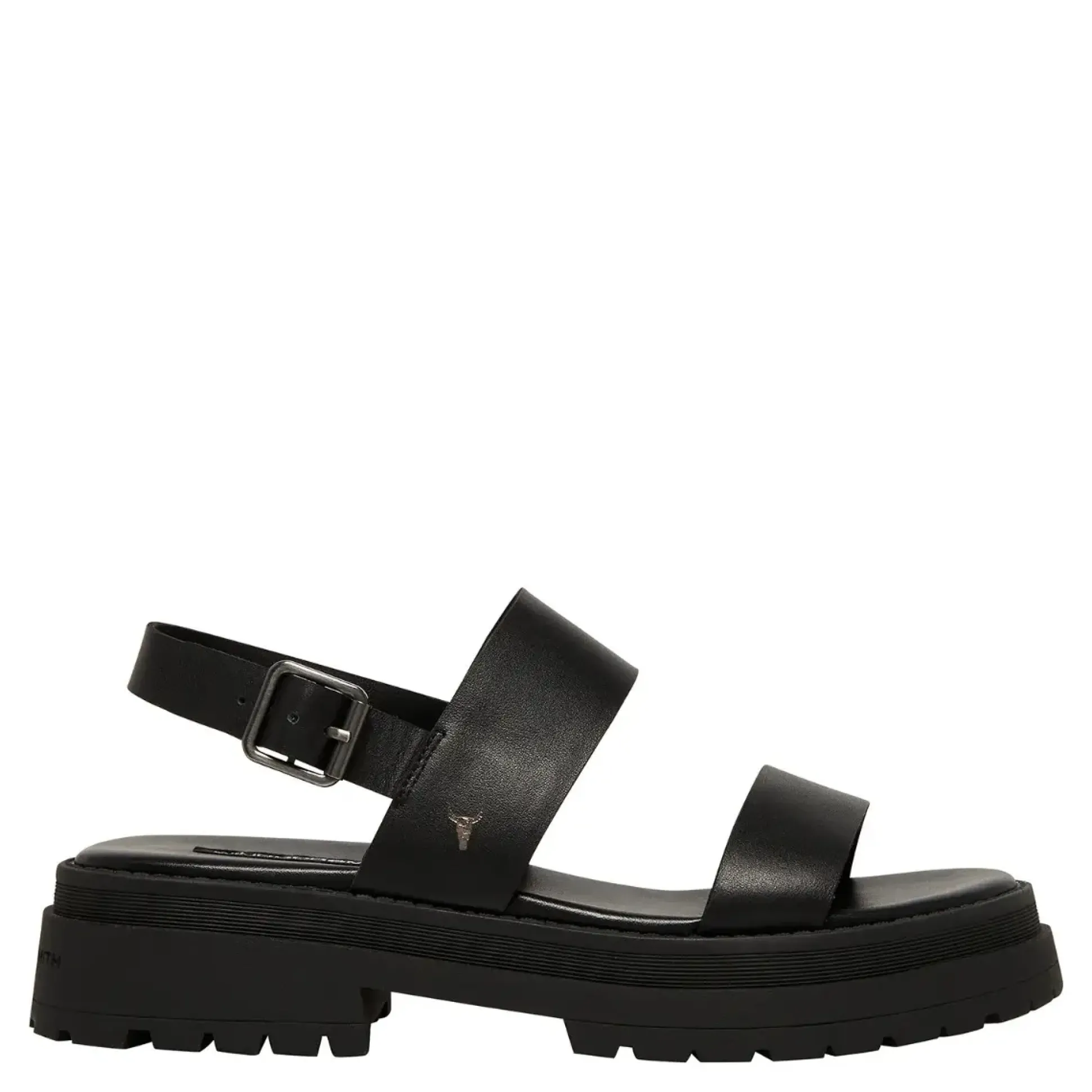 Loyalty Black Leather Sandal