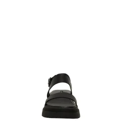 Loyalty Black Leather Sandal