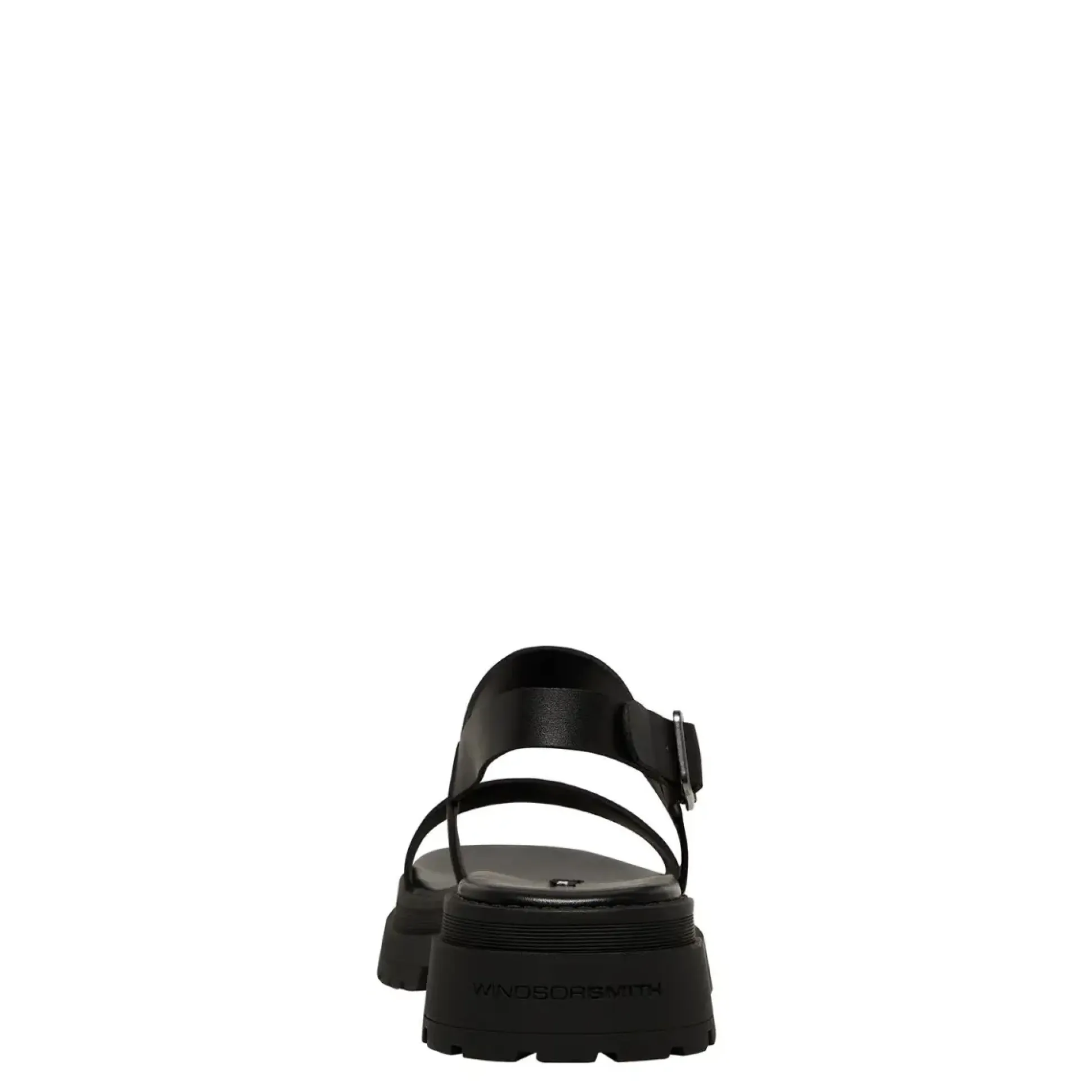 Loyalty Black Leather Sandal