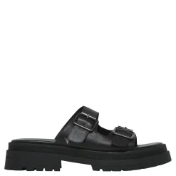Lullaby Black Leather Sandal