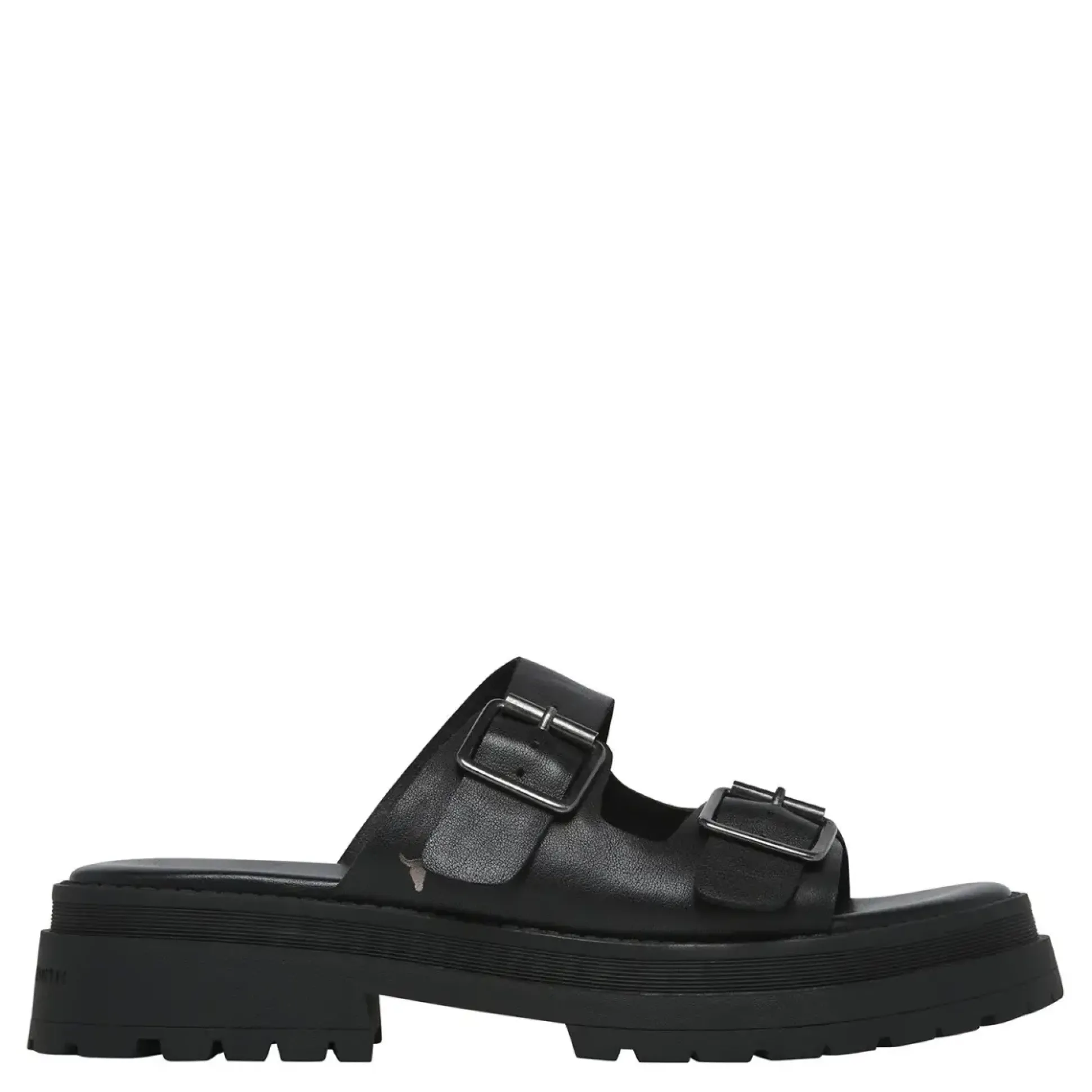 Lullaby Black Leather Sandal