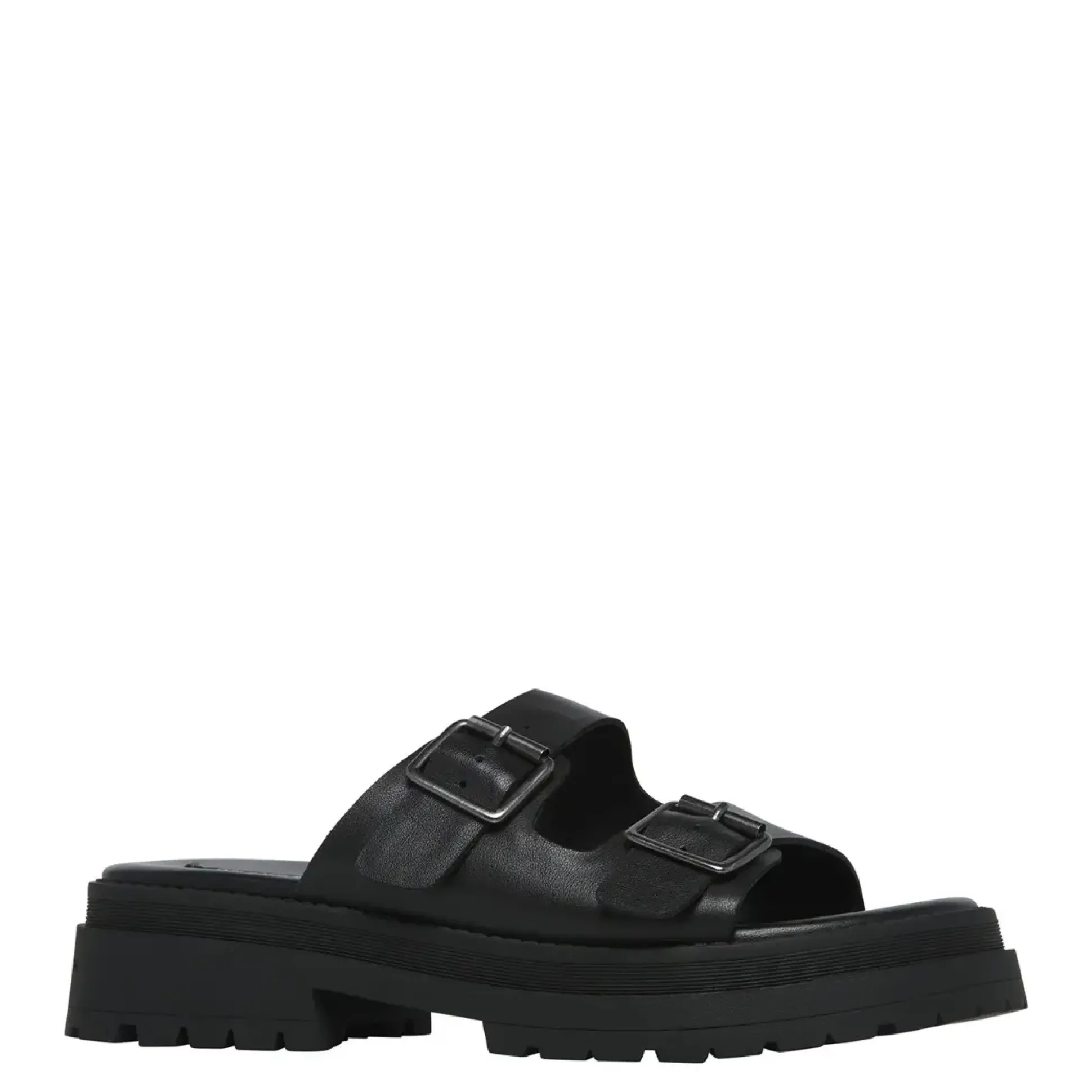 Lullaby Black Leather Sandal