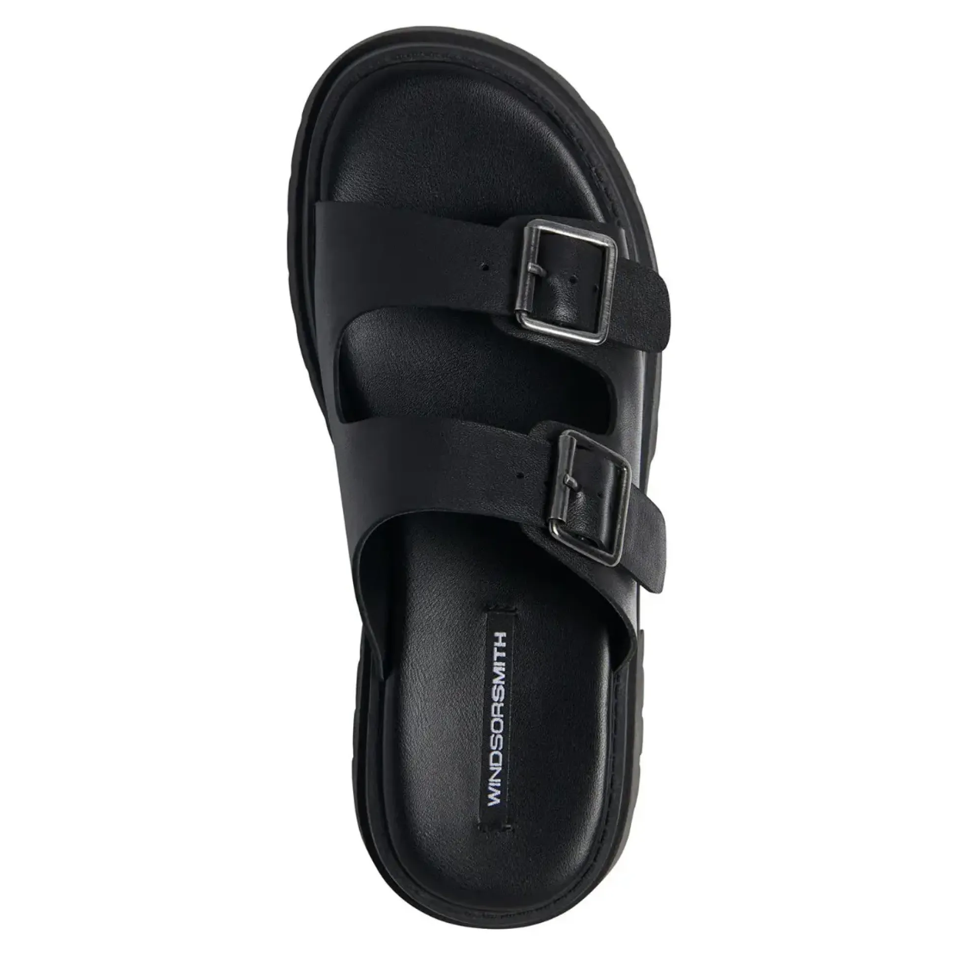 Lullaby Black Leather Sandal