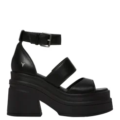 Match Black Leather Sandal