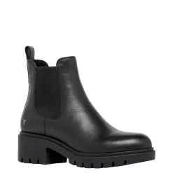 Obsess Black Leather Boot