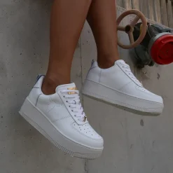 Racerr White Leather