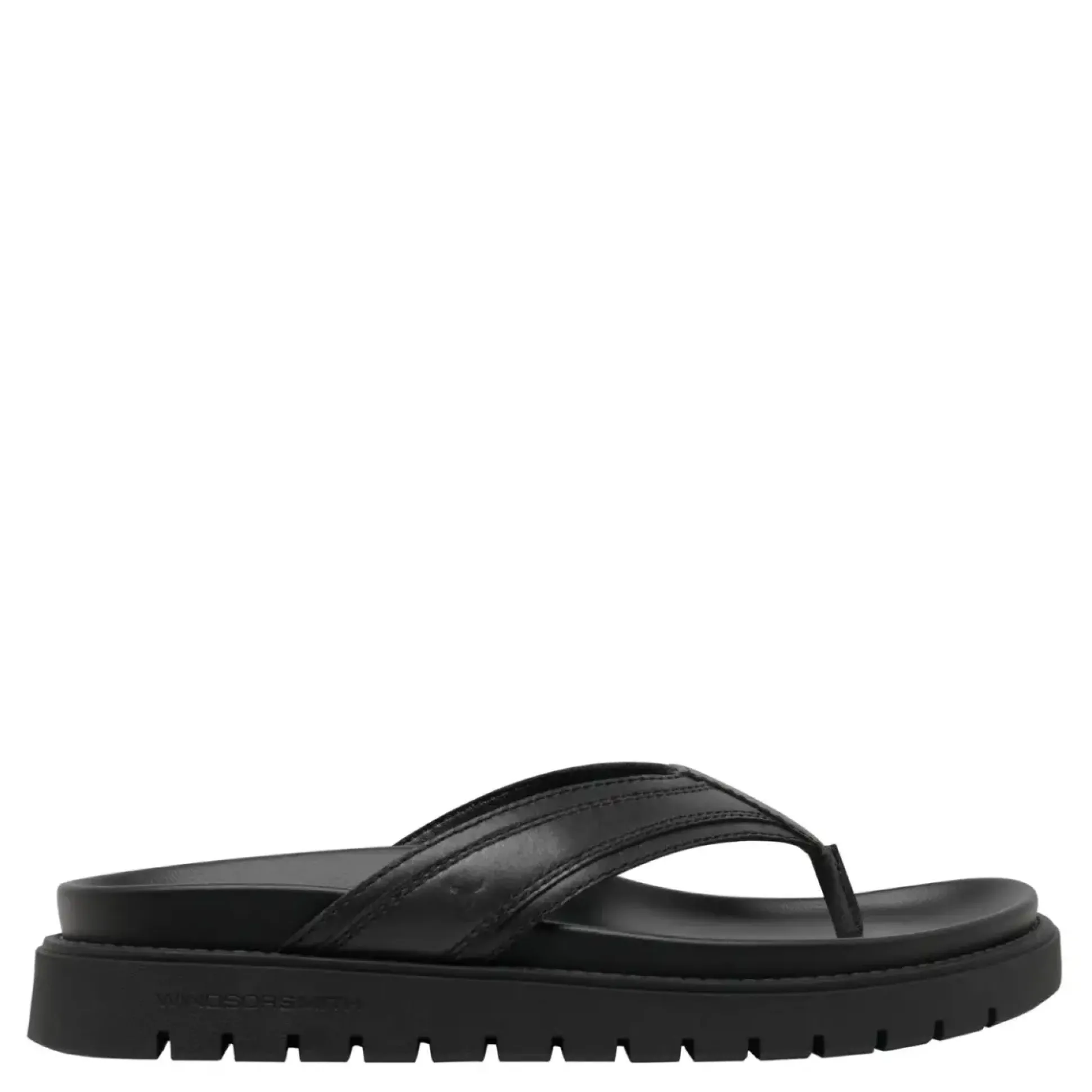 River Black Leather
