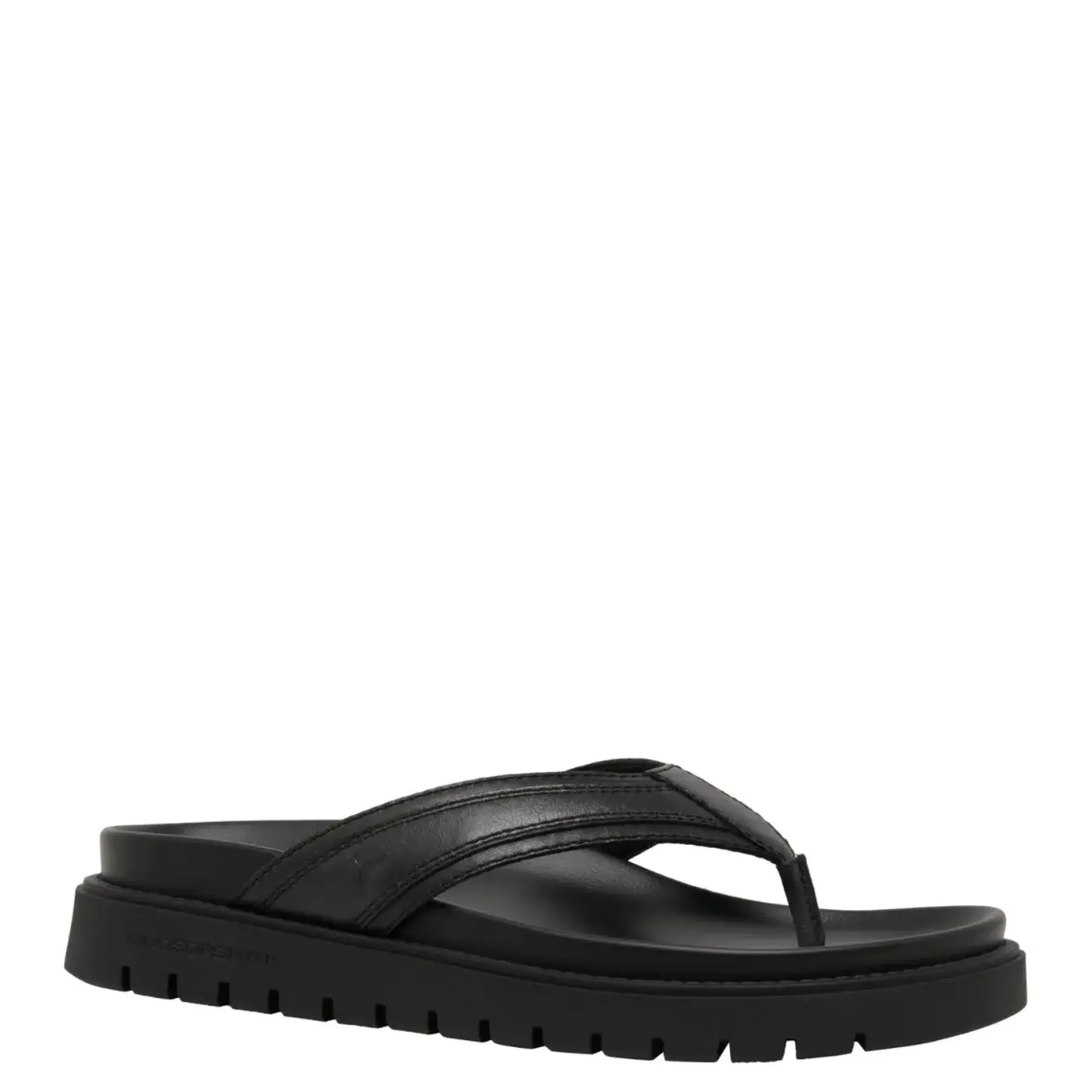 River Black Leather
