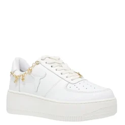 Roses White Leather Gold Sneaker