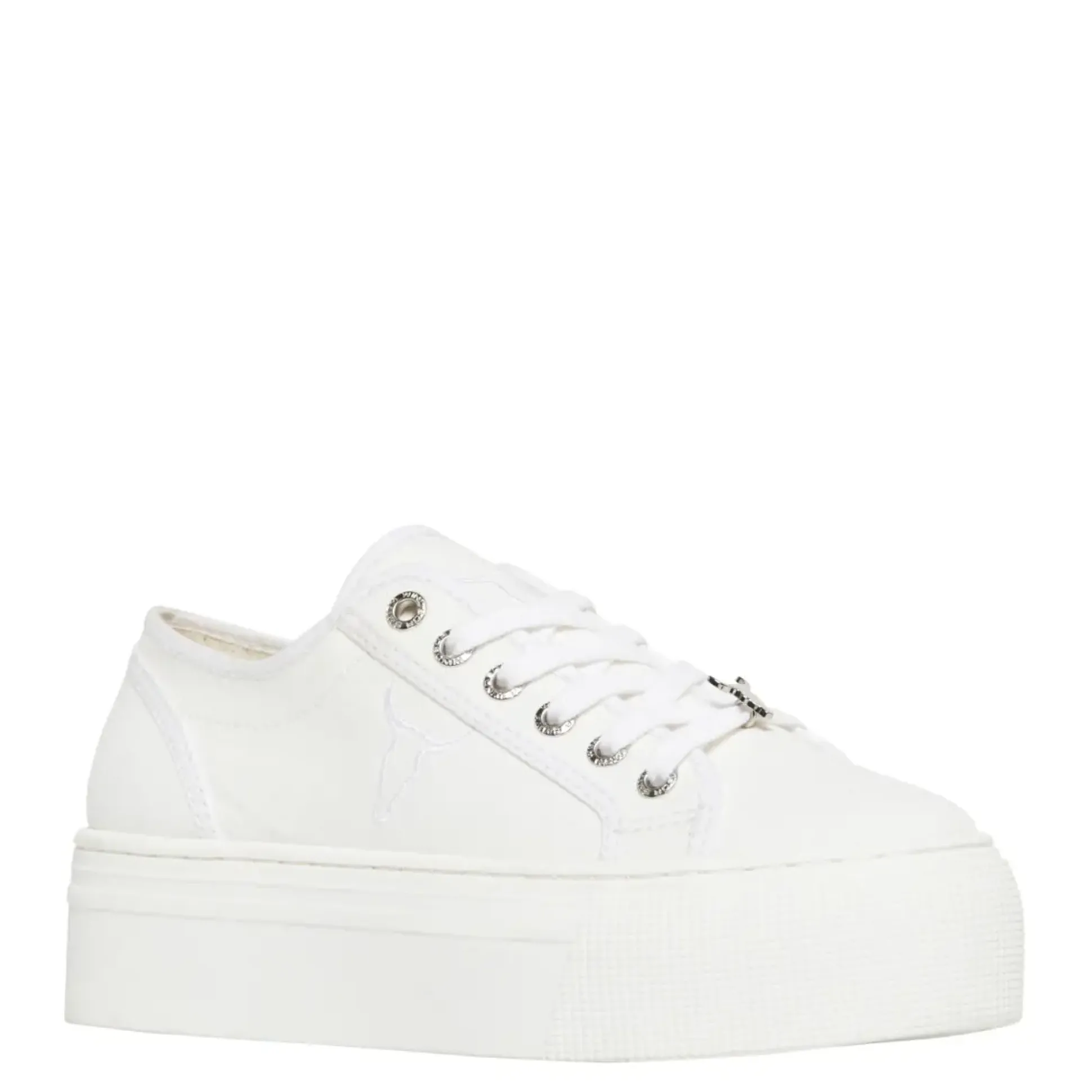 Ruby White Canvas Sneaker