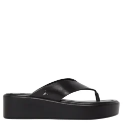 Sinful Black Leather Sandal