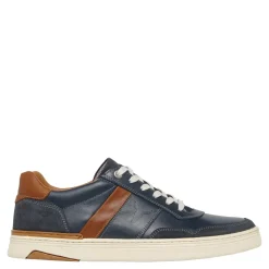Tate Blue Tan Leather