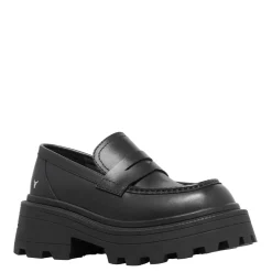 True Black Leather