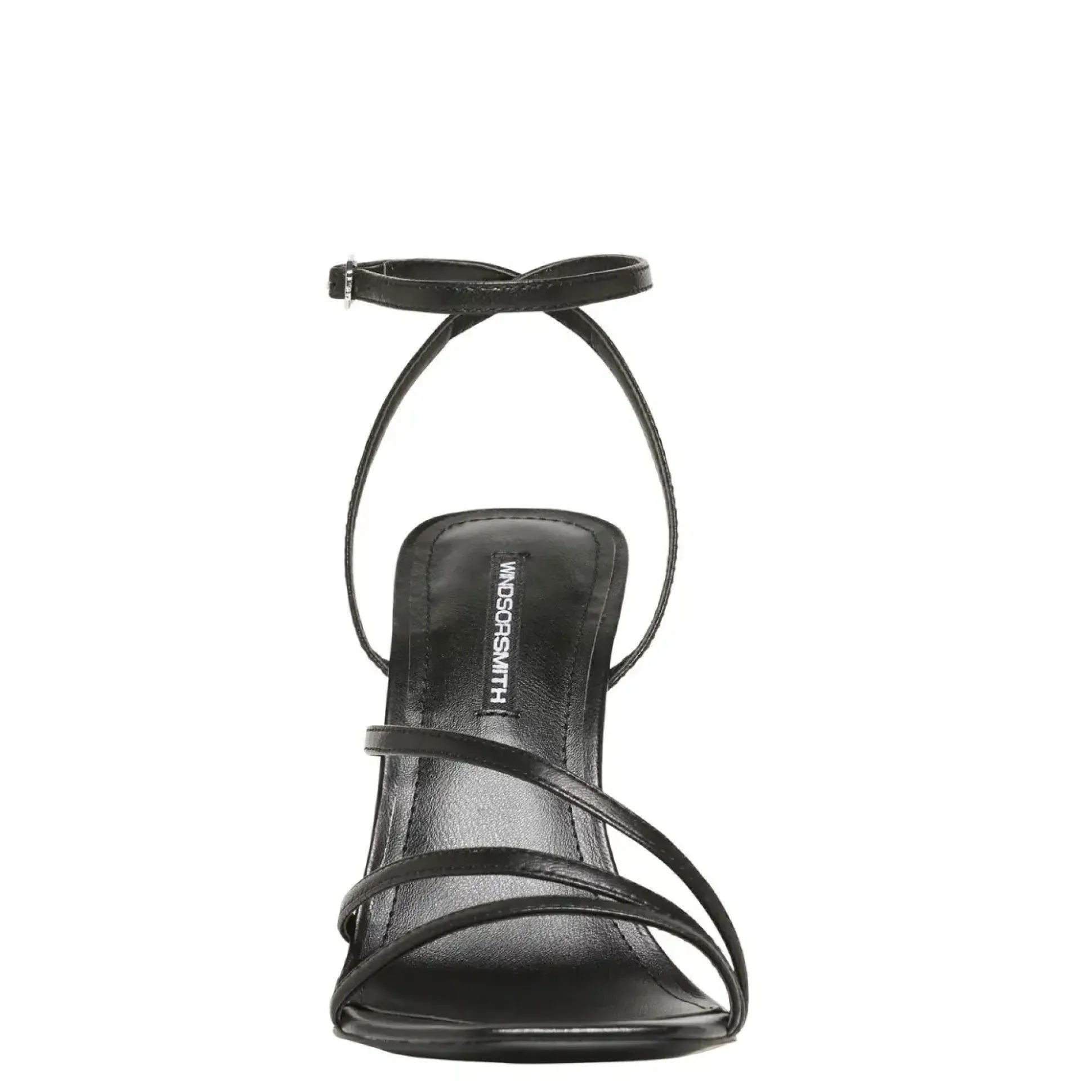 Venus Black Leather Heel