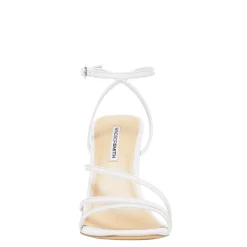 Venus White Leather Heel