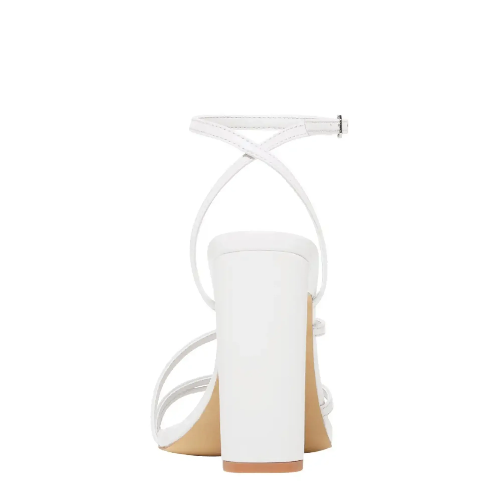 Venus White Leather Heel