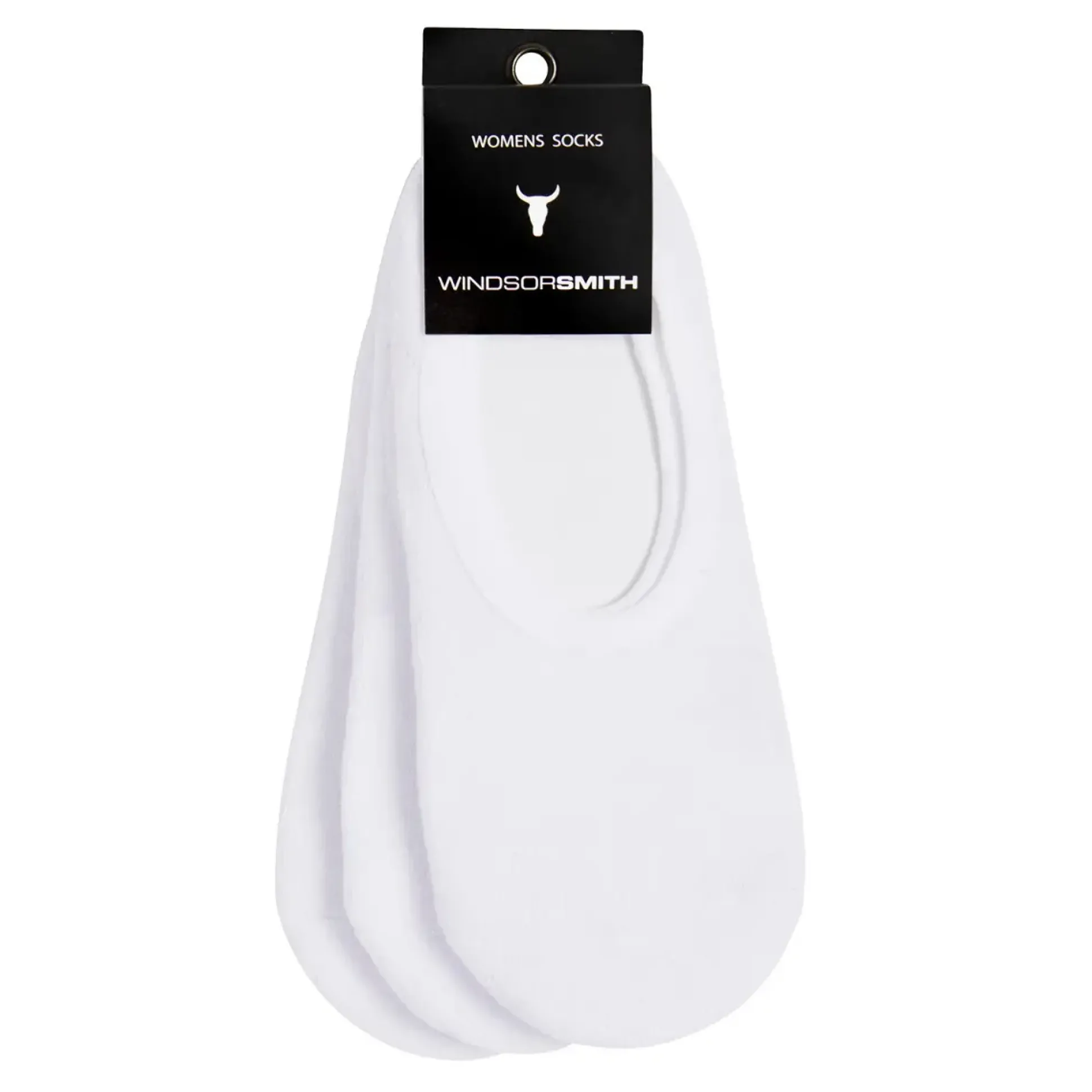 Women'S Invisible 3Pk White Sock